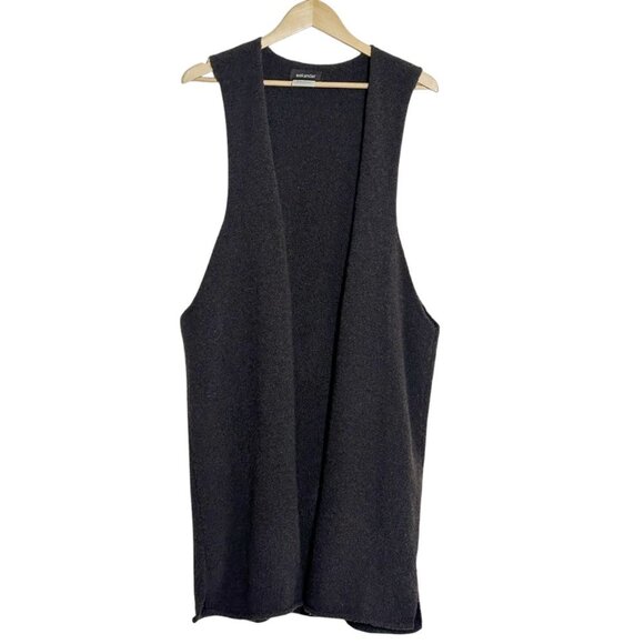 Eskandar Sleeveless Sweater Wool Cashmere Womens One Size Longline Lagenlook - Picture 1 of 10